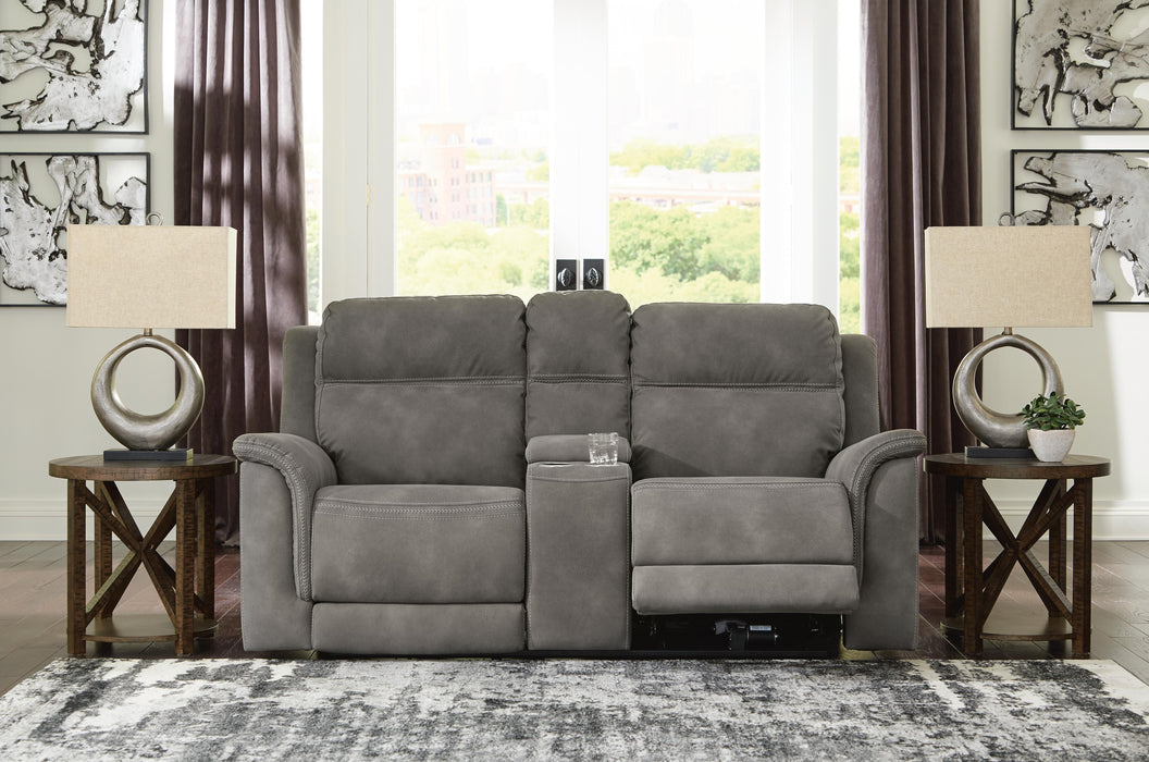 Next-Gen DuraPella Power Reclining Loveseat with Console - CasaBella Furniture (San Antonio, TX)