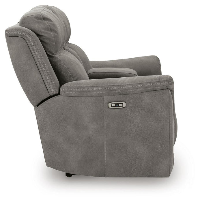 Next-Gen DuraPella Power Reclining Loveseat with Console - CasaBella Furniture (San Antonio, TX)