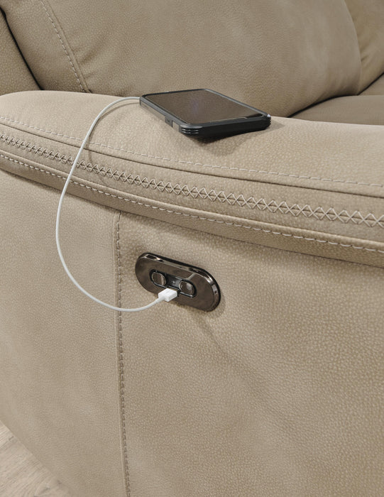 Next-Gen DuraPella Power Reclining Loveseat with Console - CasaBella Furniture (San Antonio, TX)