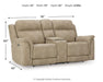 Next-Gen DuraPella Power Reclining Loveseat with Console - CasaBella Furniture (San Antonio, TX)