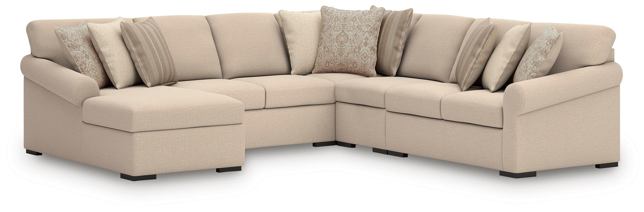 LadyMae Sectional with Chaise - CasaBella Furniture (San Antonio, TX)