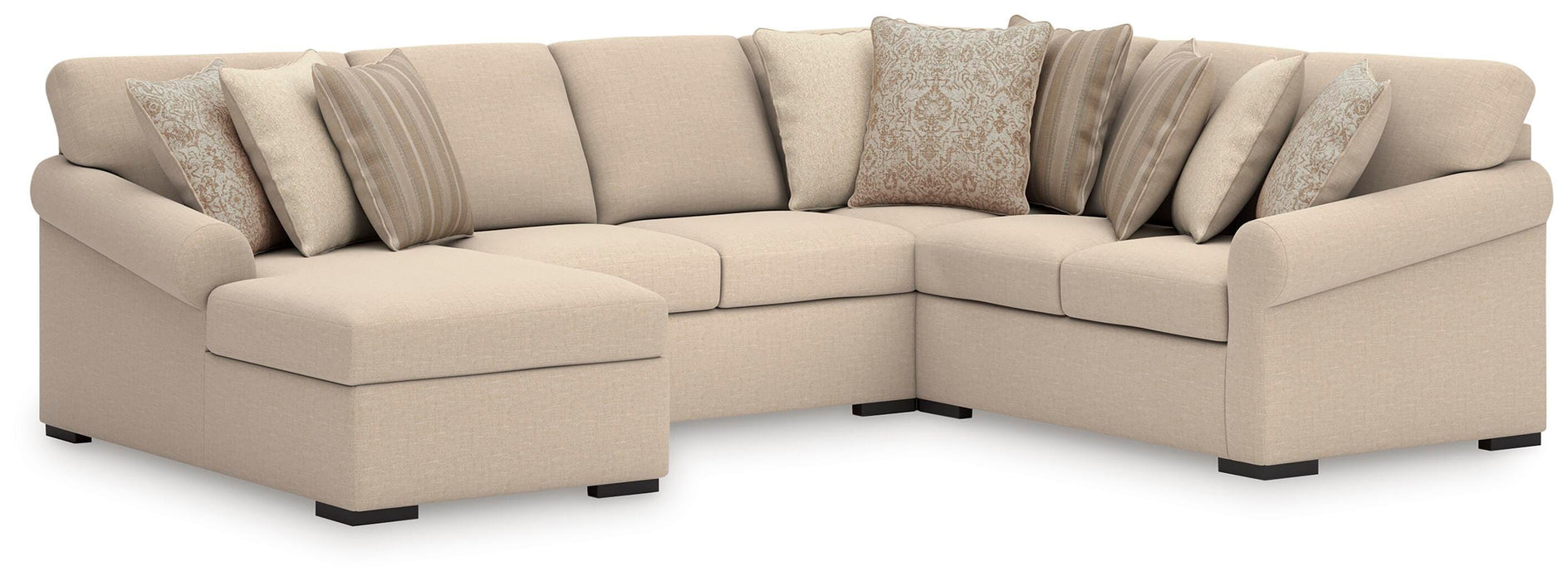 LadyMae Sectional with Chaise - CasaBella Furniture (San Antonio, TX)