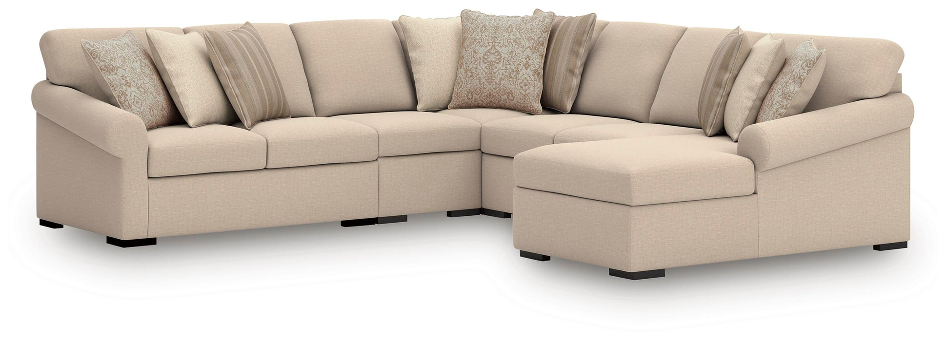 LadyMae Sectional with Chaise - CasaBella Furniture (San Antonio, TX)