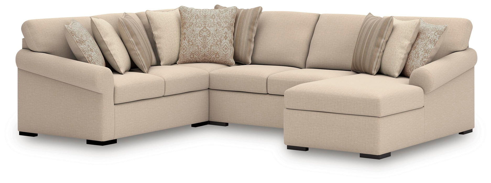 LadyMae Sectional with Chaise - CasaBella Furniture (San Antonio, TX)