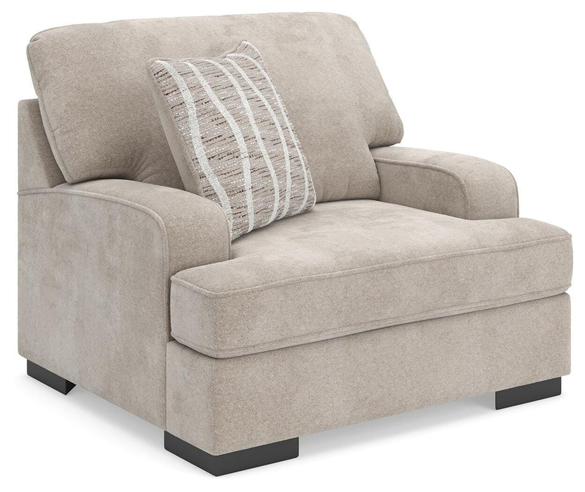 High Profile Chair & Ottoman Living Room Set - CasaBella Furniture (San Antonio, TX)