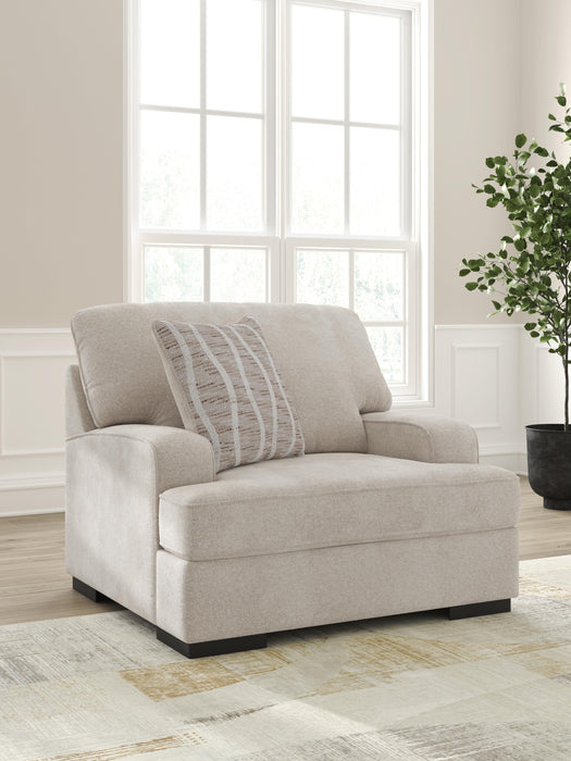 High Profile Chair & Ottoman Living Room Set - CasaBella Furniture (San Antonio, TX)
