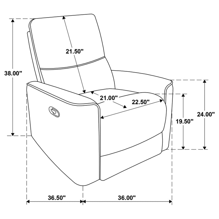 Navarro Glider Recliner - CasaBella Furniture (San Antonio, TX)