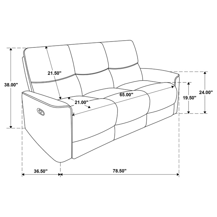 Navarro Reclining Sofa - CasaBella Furniture (San Antonio, TX)