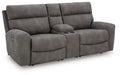 Next-Gen DuraPella Power Reclining Sectional Loveseat with Console - CasaBella Furniture (San Antonio, TX)