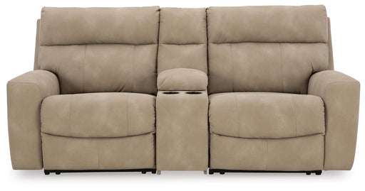 Next-Gen DuraPella Power Reclining Sectional Loveseat with Console - CasaBella Furniture (San Antonio, TX)