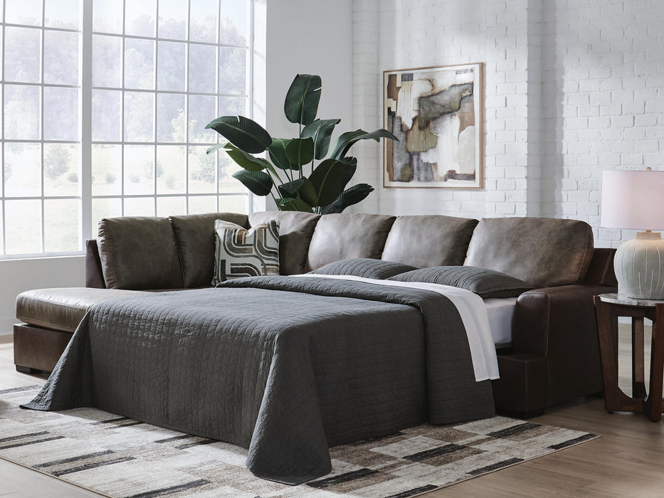 Castille Way Sleeper Sectional with Chaise - CasaBella Furniture (San Antonio, TX)