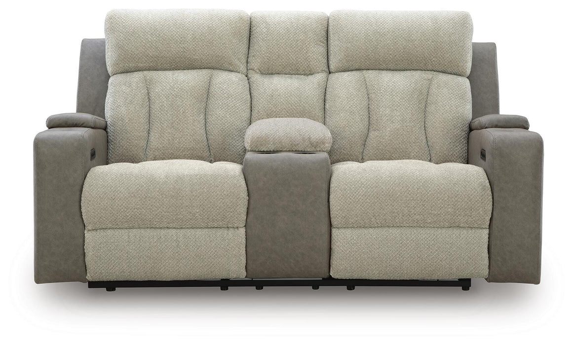 WhipLash Power Reclining Loveseat with Console - CasaBella Furniture (San Antonio, TX)