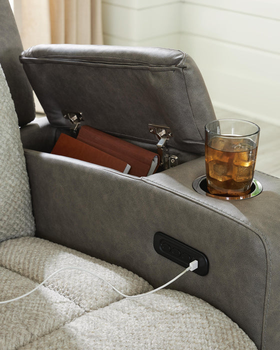 WhipLash Power Reclining Loveseat with Console - CasaBella Furniture (San Antonio, TX)