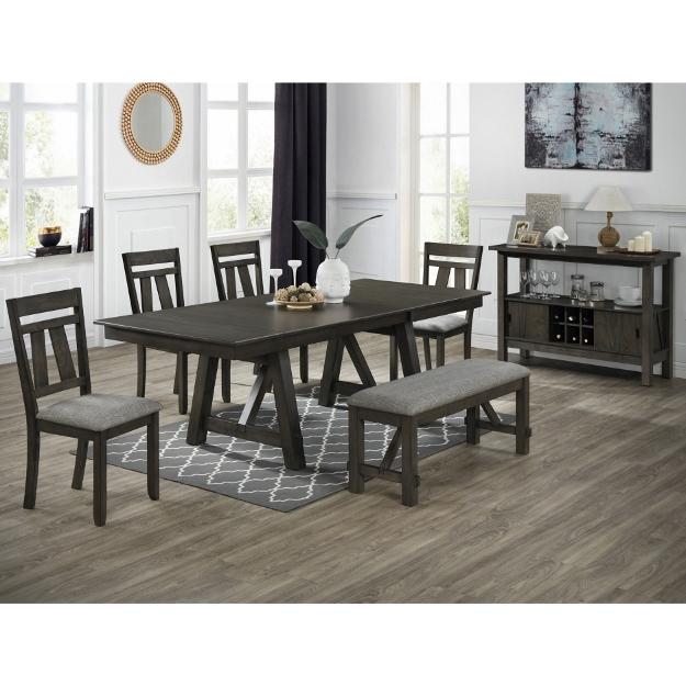 Crown Mark Maribelle 2158GB-T Dining Table - Grey Brown IMAGE 2