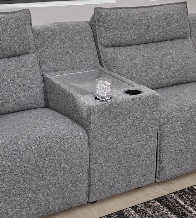 Modmax Reclining Sectional with Console - CasaBella Furniture (San Antonio, TX)