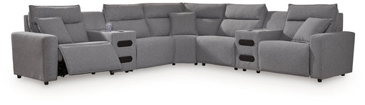 Modmax II Power Reclining Sectional with Audio Consoles - CasaBella Furniture (San Antonio, TX)