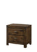 Crown Mark Furniture Curtis Night Stand in Rustic image