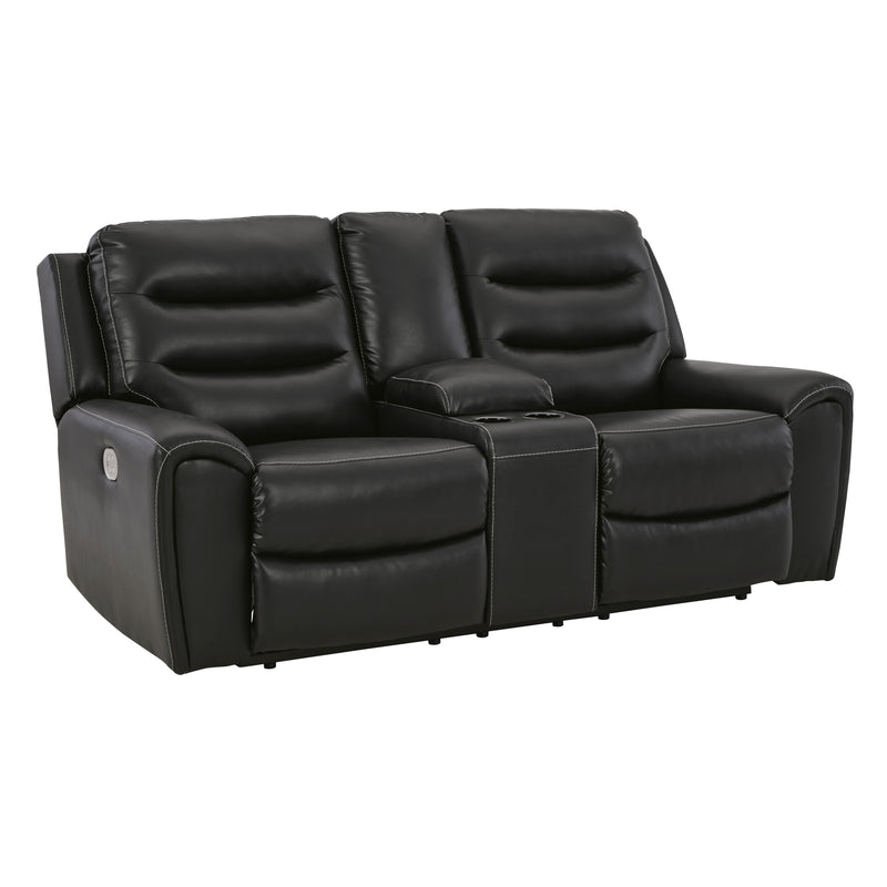 Signature Design by Ashley Warlin 6110518 Power Reclining Loveseat with Console and Adjustable Headrest IMAGE 1