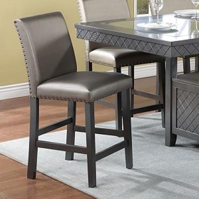 Crown Mark Bankston 2670ZC-S-24-NH Counter Height Chair with Nailhead IMAGE 1