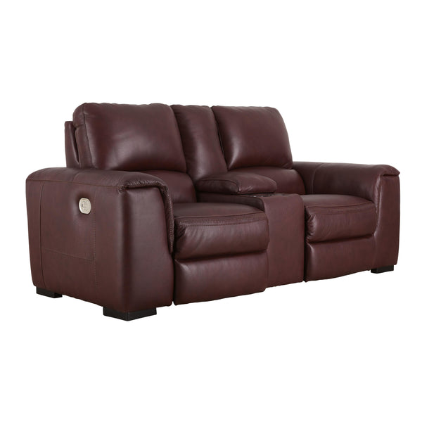 Signature Design by Ashley Alessandro U2550118 Power Reclining Loveseat with Console and Adjustable Headrest IMAGE 1