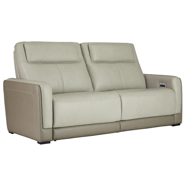 Signature Design by Ashley Battleville U3070547 2 Seat Power Reclining Sofa with Adjustable Headrest IMAGE 1