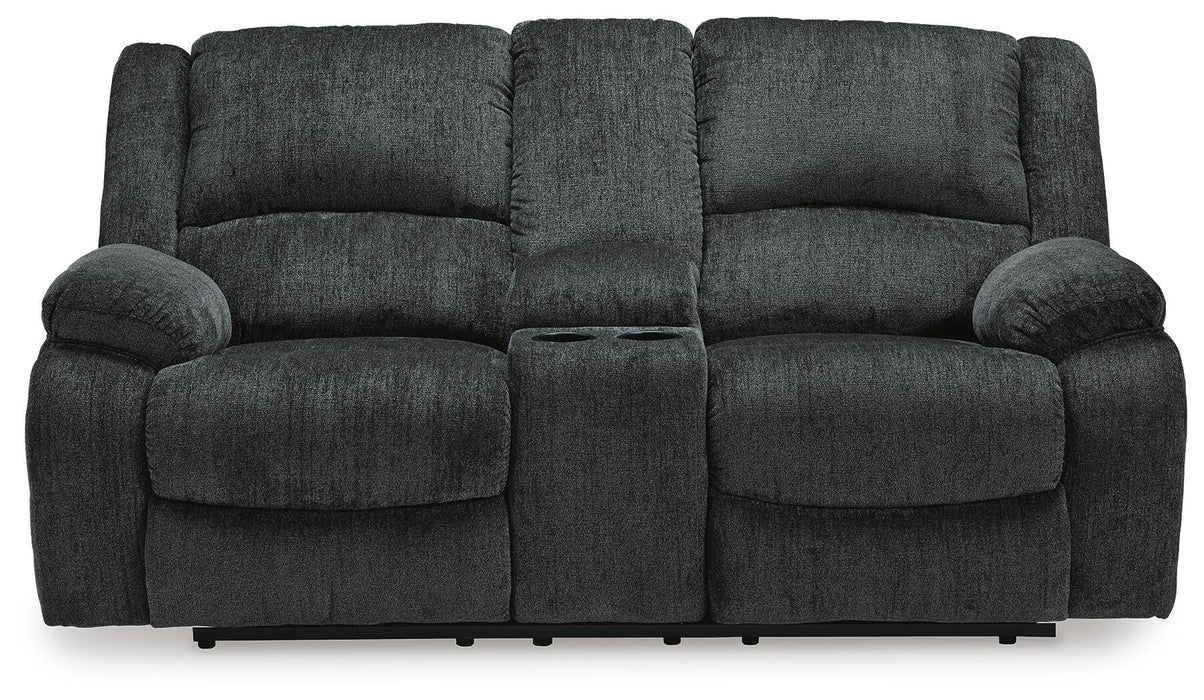Draycoll Reclining Loveseat with Console - CasaBella Furniture (San Antonio, TX)