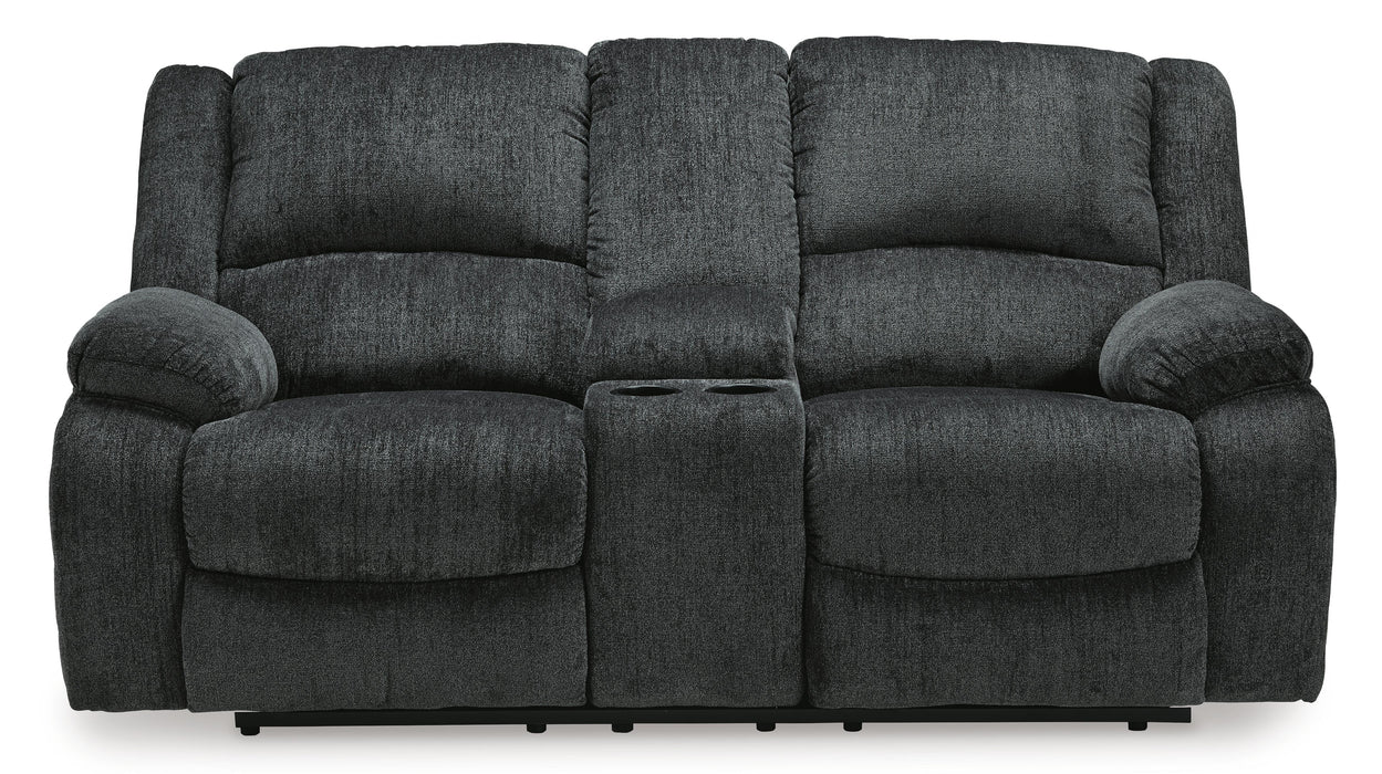 Draycoll Power Reclining Loveseat with Console - CasaBella Furniture (San Antonio, TX)