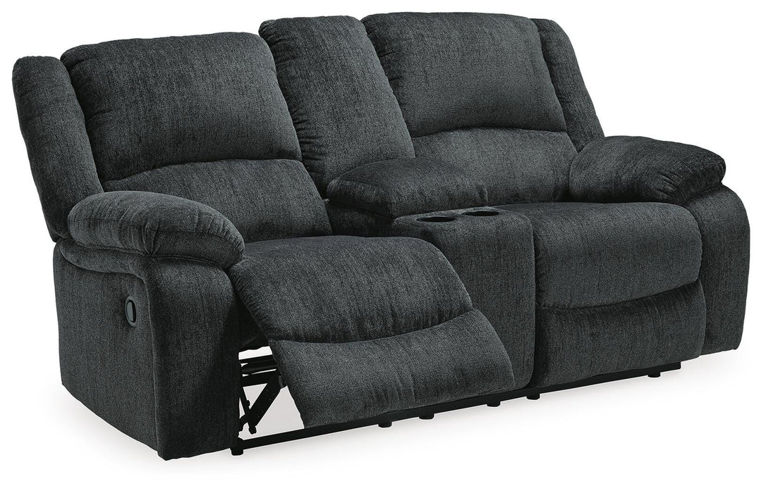 Draycoll Reclining Loveseat with Console - CasaBella Furniture (San Antonio, TX)