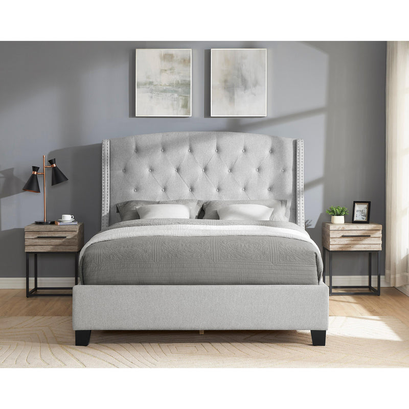 Crown Mark Eva 5111DV-Q Queen Platform Bed - Dove Grey IMAGE 3
