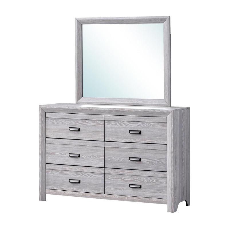 Crown Mark Adelaide B6710-11 Dresser Mirror - Driftwood IMAGE 3