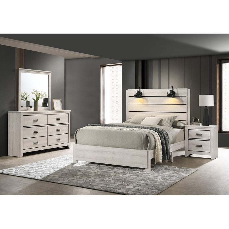 Crown Mark Carter B6810-2 Nightstand - White IMAGE 4
