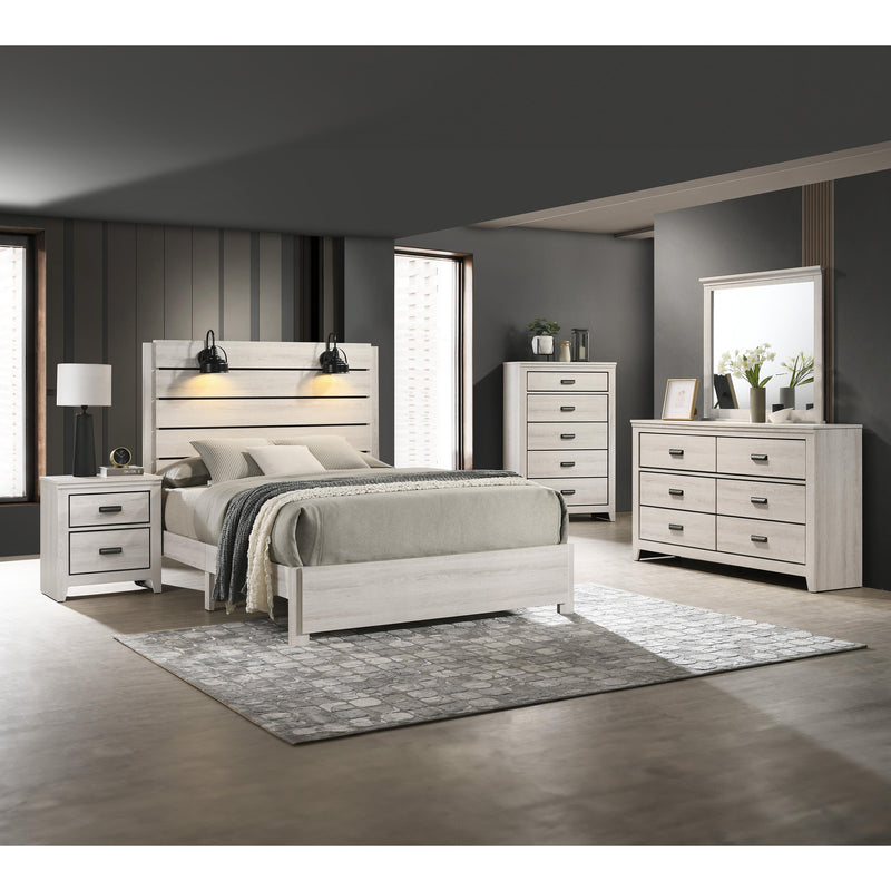 Crown Mark Carter B6810-2 Nightstand - White IMAGE 5