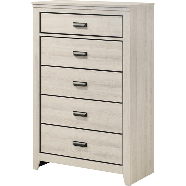 Crown Mark Carter B6810-4 Chest - White IMAGE 1