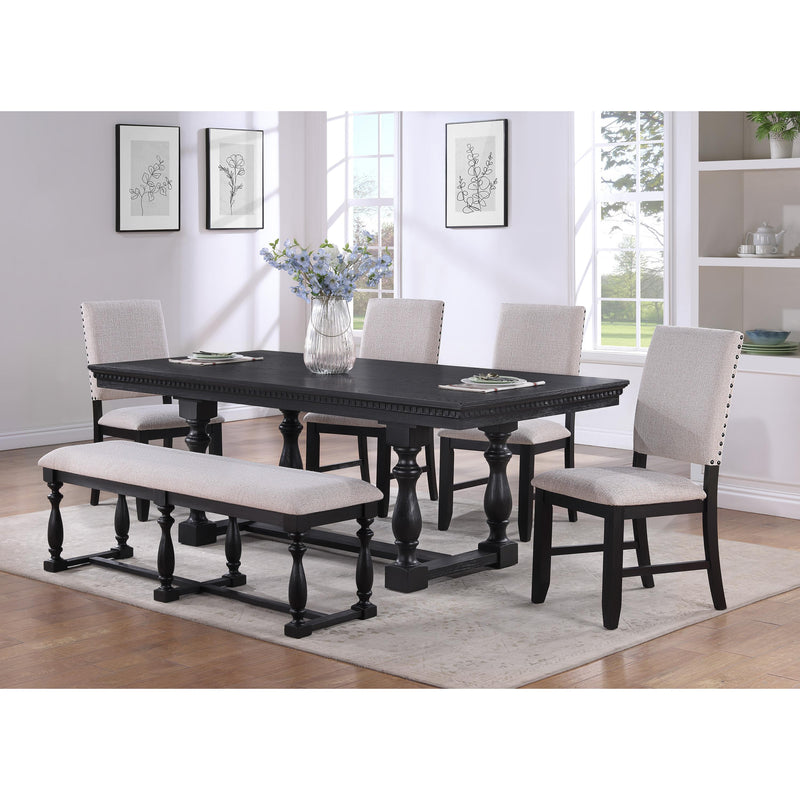 Crown Mark Regent 2270CLT-4286 Dining Table - Charcoal Black IMAGE 2