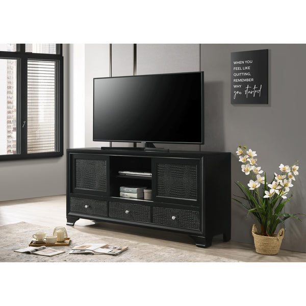 Crown Mark Lyssa B4308-7 TV Stand - Black IMAGE 1