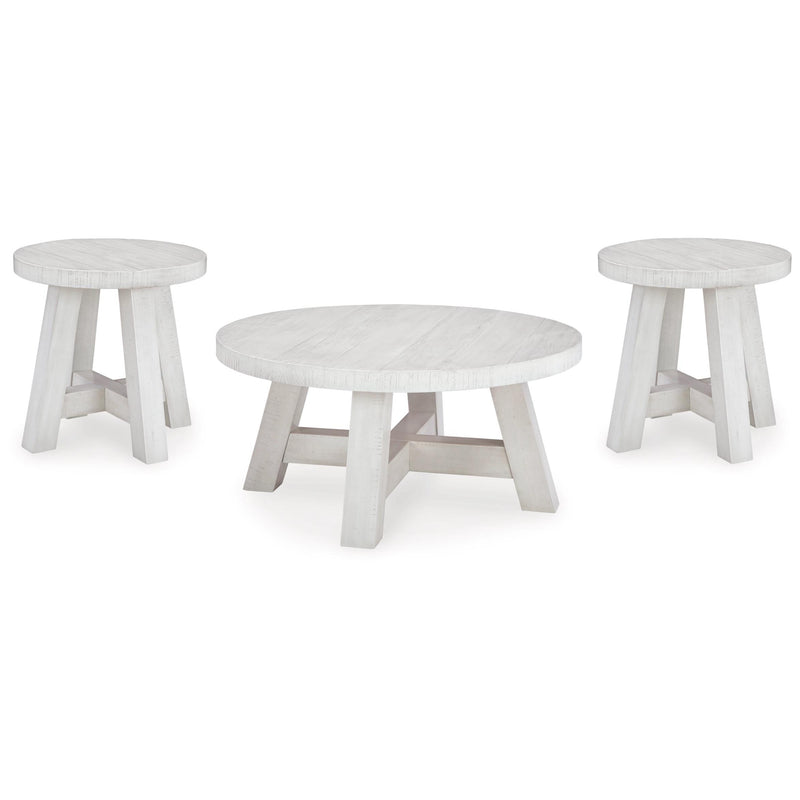 Signature Design by Ashley Jallison T727T1 Coffee Table and 2 End Tables IMAGE 1