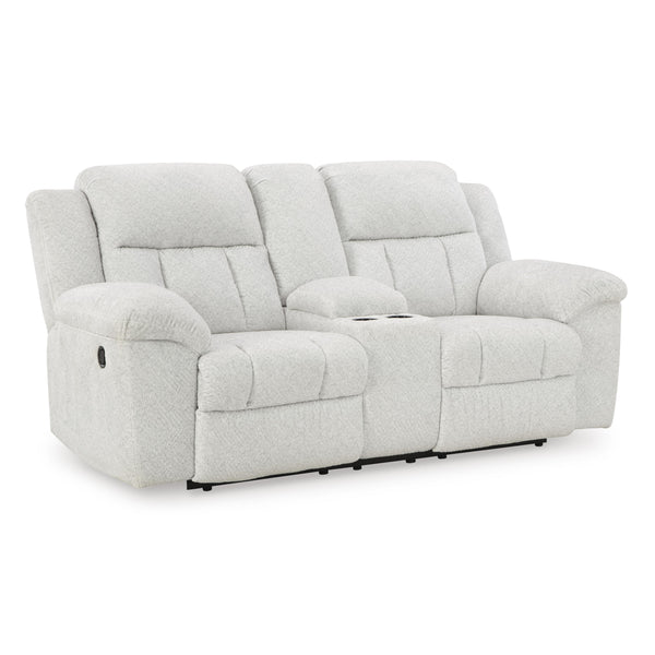 Signature Design by Ashley Frohn 3740594 Double Reclining Loveseat with Console IMAGE 1