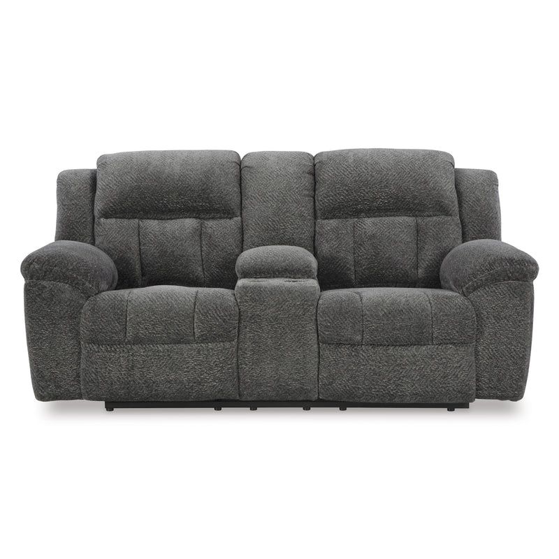 Signature Design by Ashley Frohn 3740694 Double Reclining Loveseat with Console IMAGE 3