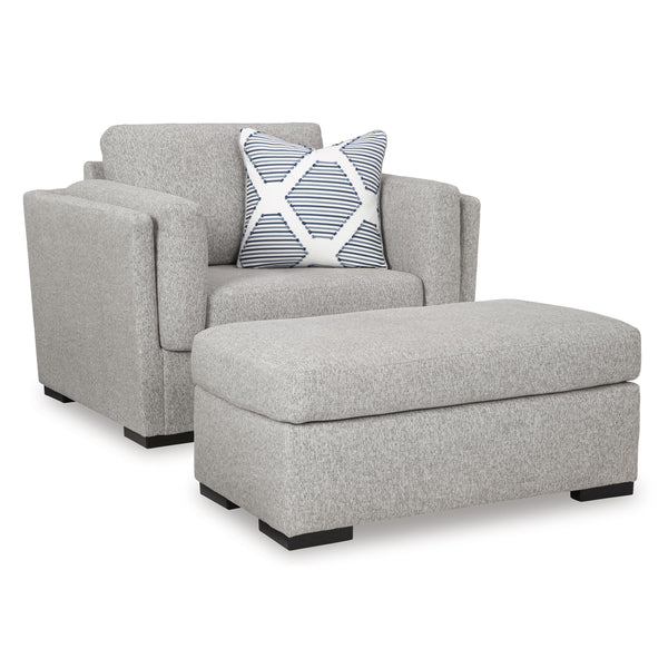 Benchcraft Evansley 54503U1 Oversized Chair and Ottoman IMAGE 1