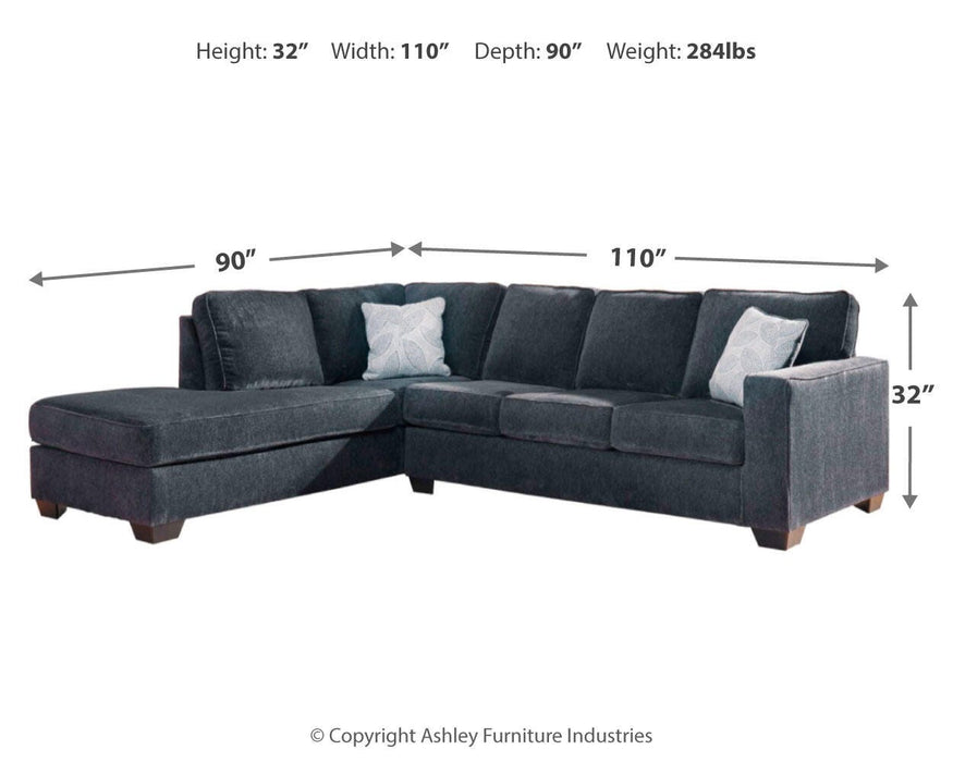 Altari Sleeper Sectional with Chaise - CasaBella Furniture (San Antonio, TX)