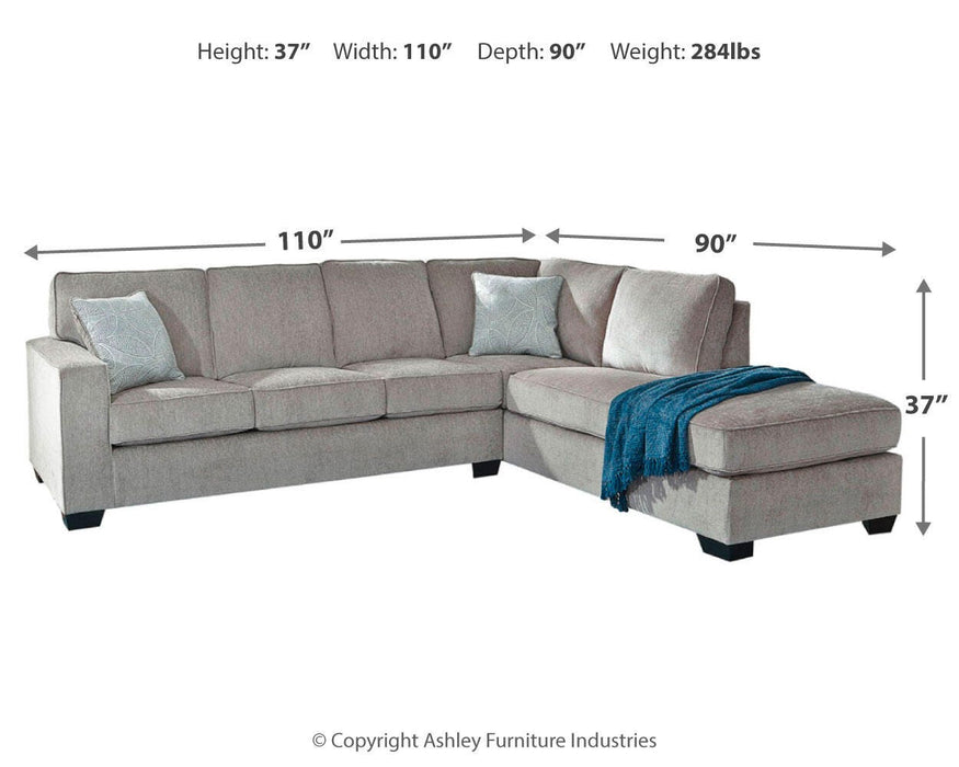 Altari Sleeper Sectional with Chaise - CasaBella Furniture (San Antonio, TX)