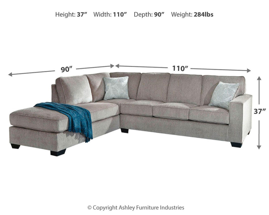Altari Sleeper Sectional with Chaise - CasaBella Furniture (San Antonio, TX)