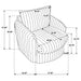 Sarco Swivel Accent Chair - CasaBella Furniture (San Antonio, TX)