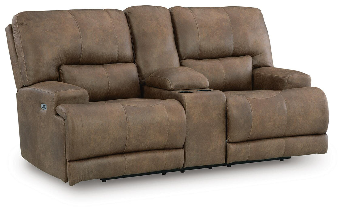 Beckley Place Power Reclining Loveseat with Console - CasaBella Furniture (San Antonio, TX)