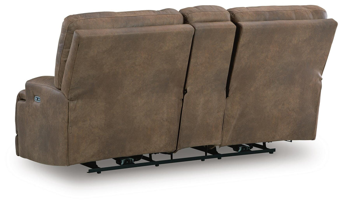 Beckley Place Power Reclining Loveseat with Console - CasaBella Furniture (San Antonio, TX)