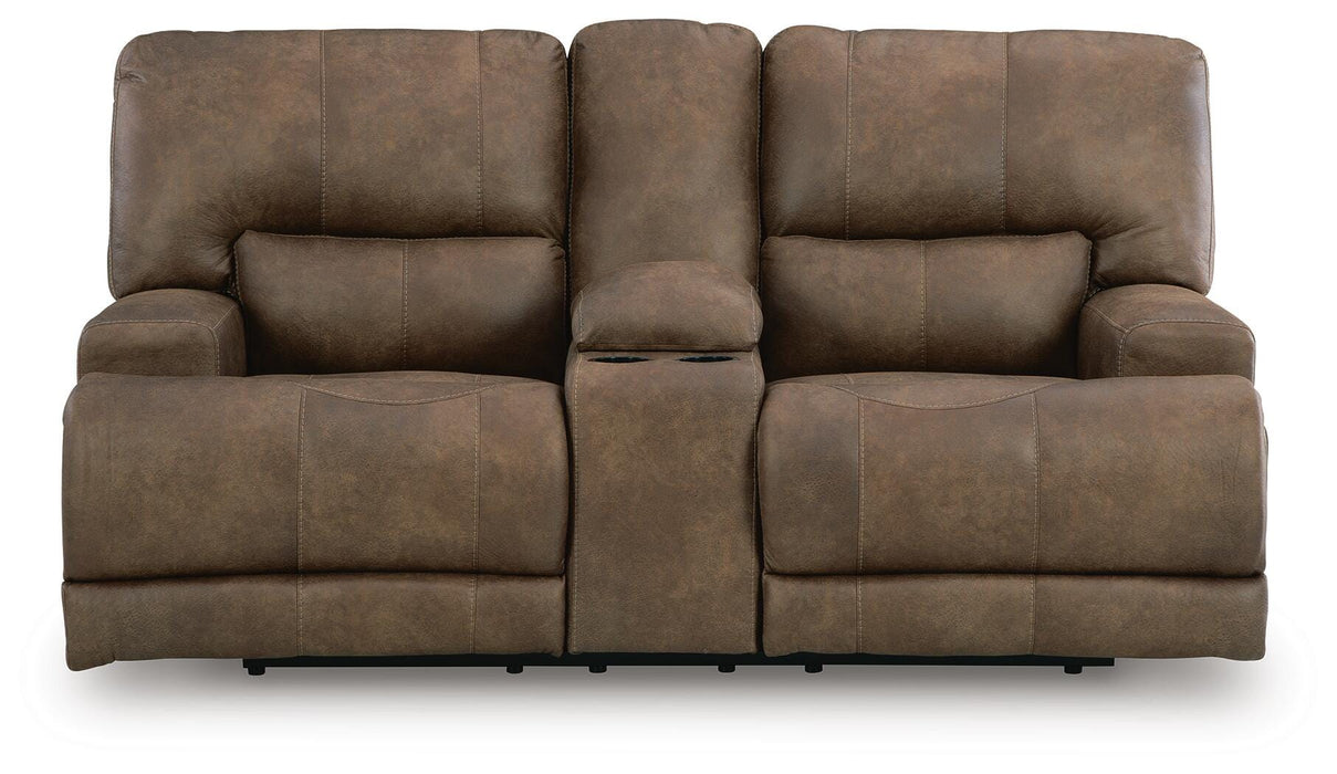 Beckley Place Power Reclining Loveseat with Console - CasaBella Furniture (San Antonio, TX)