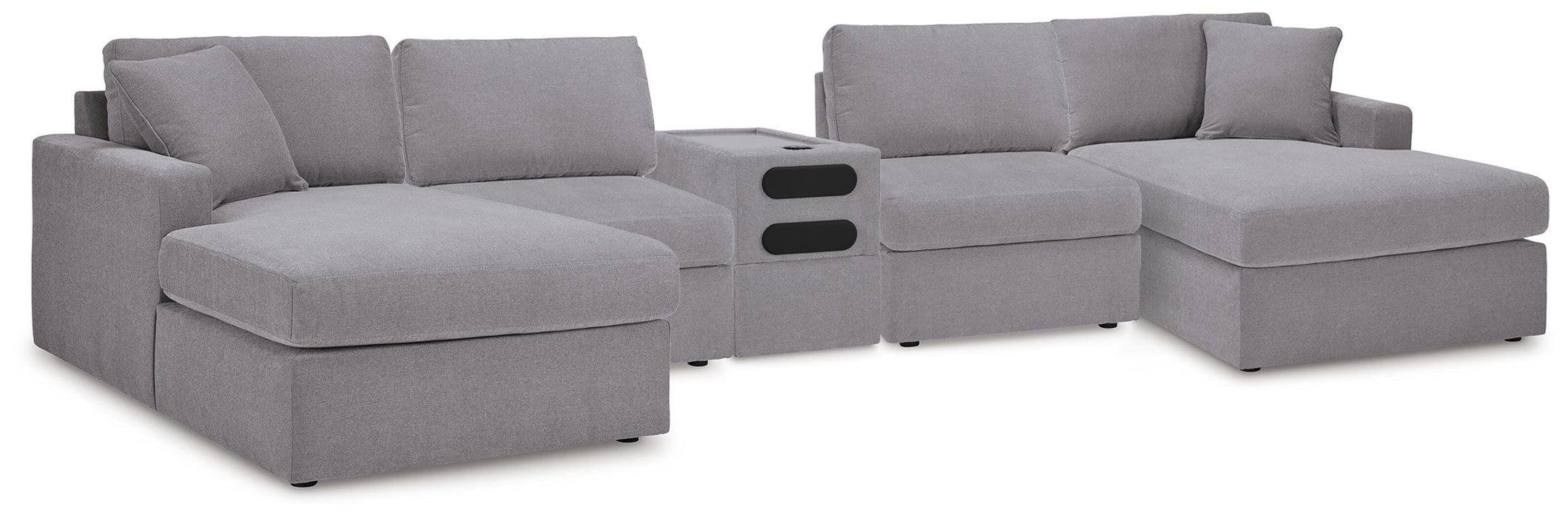 Modmax 5 Piece Sectional with Audio Console - CasaBella Furniture (San Antonio, TX)