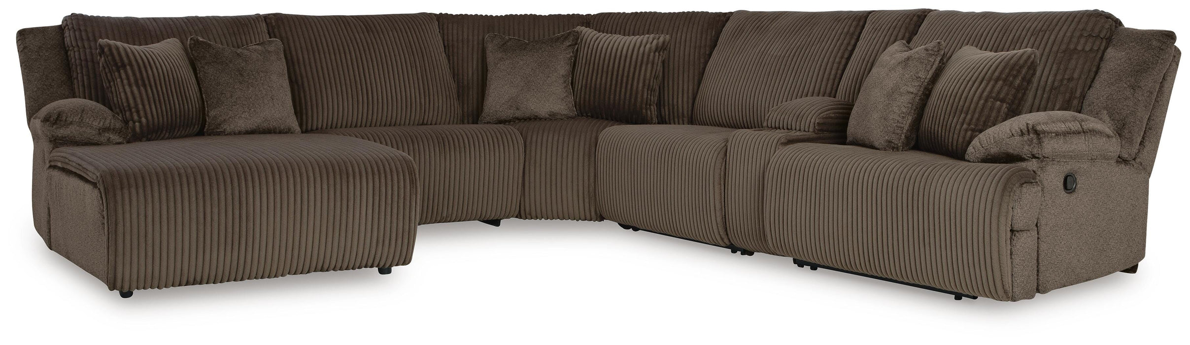 Top Tier Reclining Sectional with Chaise - CasaBella Furniture (San Antonio, TX)
