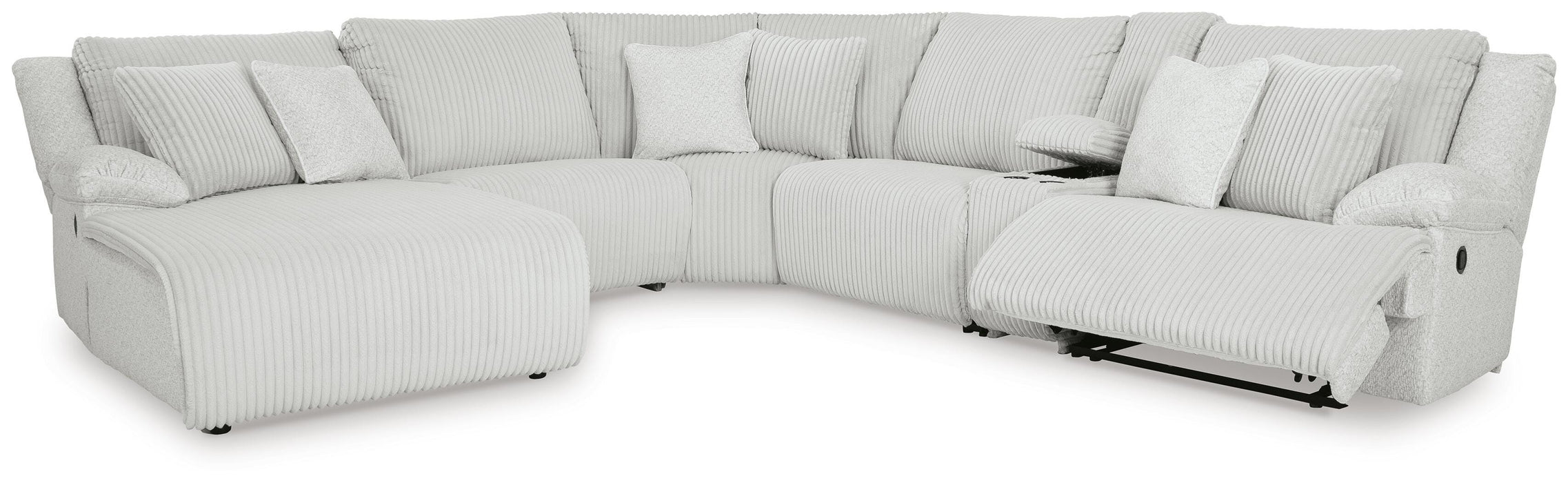 Top Tier Reclining Sectional with Chaise - CasaBella Furniture (San Antonio, TX)