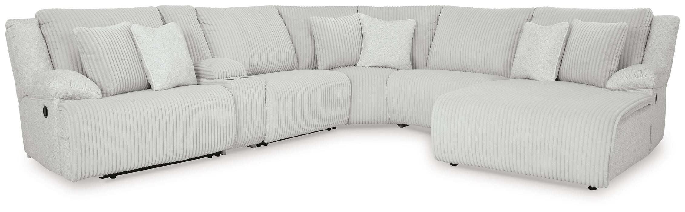 Top Tier Reclining Sectional with Chaise - CasaBella Furniture (San Antonio, TX)